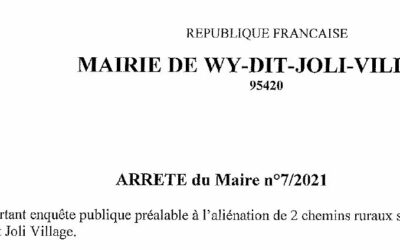 Avis d&rsquo;enquête publique